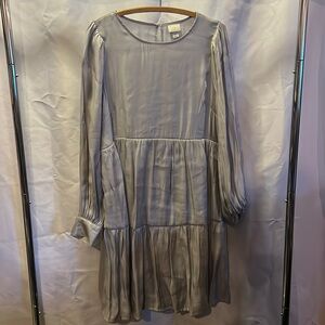 A new day silver sheen long sleeve dress